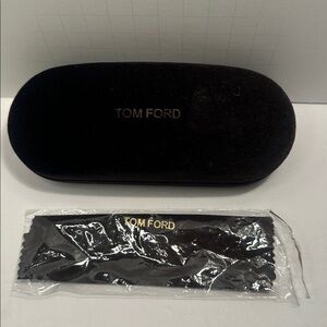 Tom Ford Eyeglass Case Brown Velvet